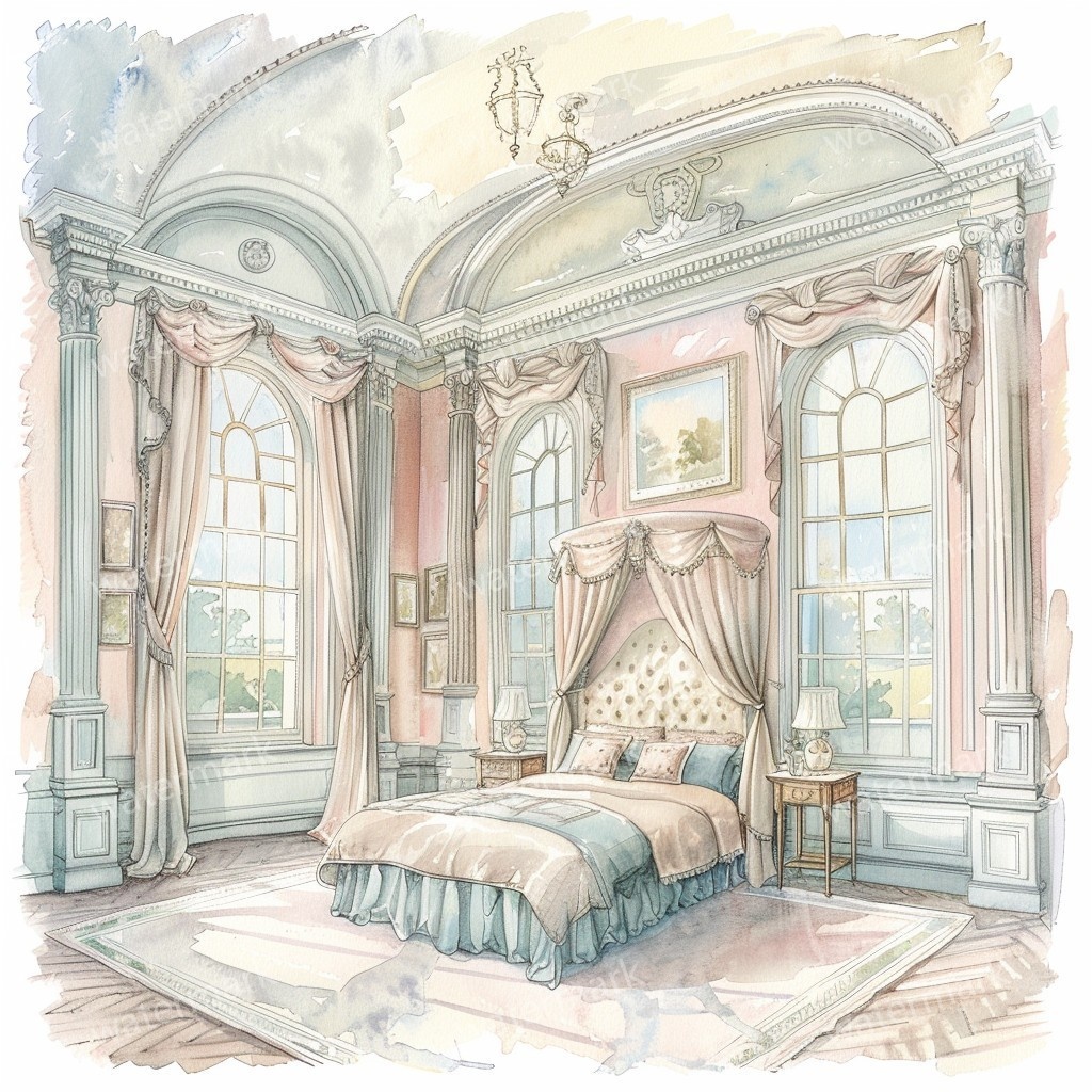 【商用利用可】コージールーム(水彩お部屋)クリップアート22点セット|高解像度JPG|印刷OK|コラージュ・ジャンクジャーナル素材|即ダウンロード