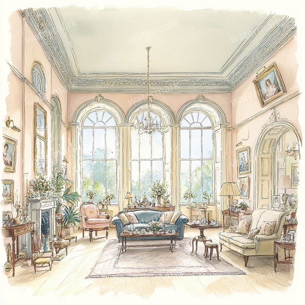 【商用利用可】コージールーム(水彩お部屋)クリップアート22点セット|高解像度JPG|印刷OK|コラージュ・ジャンクジャーナル素材|即ダウンロード