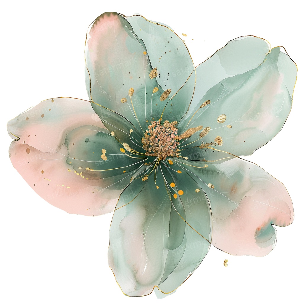 【商用利用可】フラワー(水彩花)クリップアート20点セット|高解像度・透過PNG|印刷OK|コラージュ・ジャンクジャーナル素材|即ダウンロード