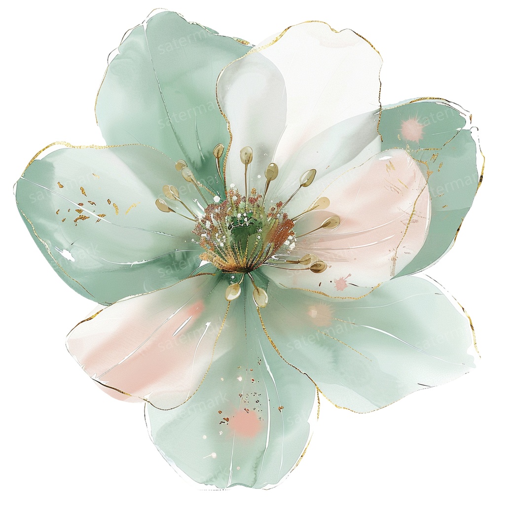 【商用利用可】フラワー(水彩花)クリップアート20点セット|高解像度・透過PNG|印刷OK|コラージュ・ジャンクジャーナル素材|即ダウンロード