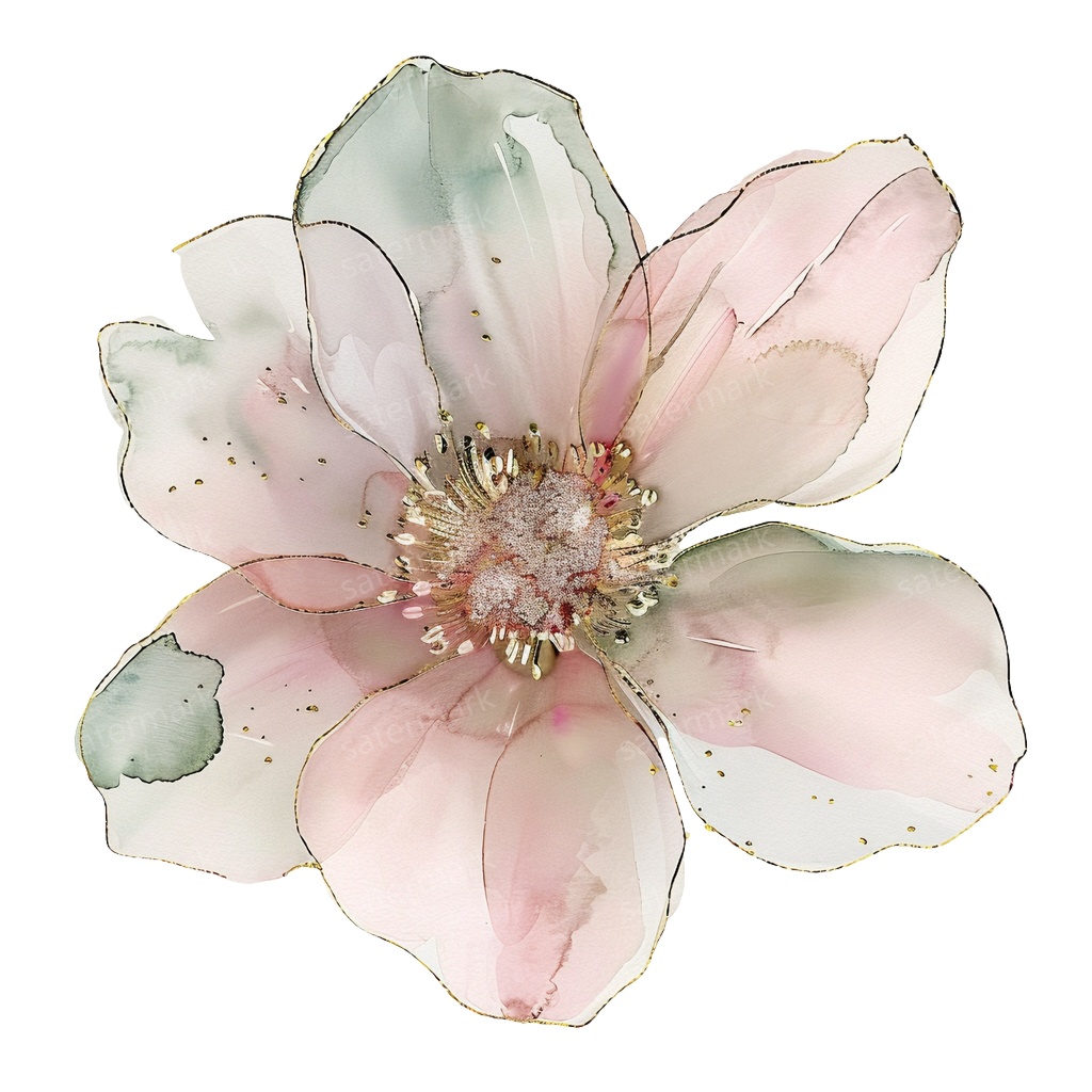 【商用利用可】フラワー(水彩花)クリップアート20点セット|高解像度・透過PNG|印刷OK|コラージュ・ジャンクジャーナル素材|即ダウンロード