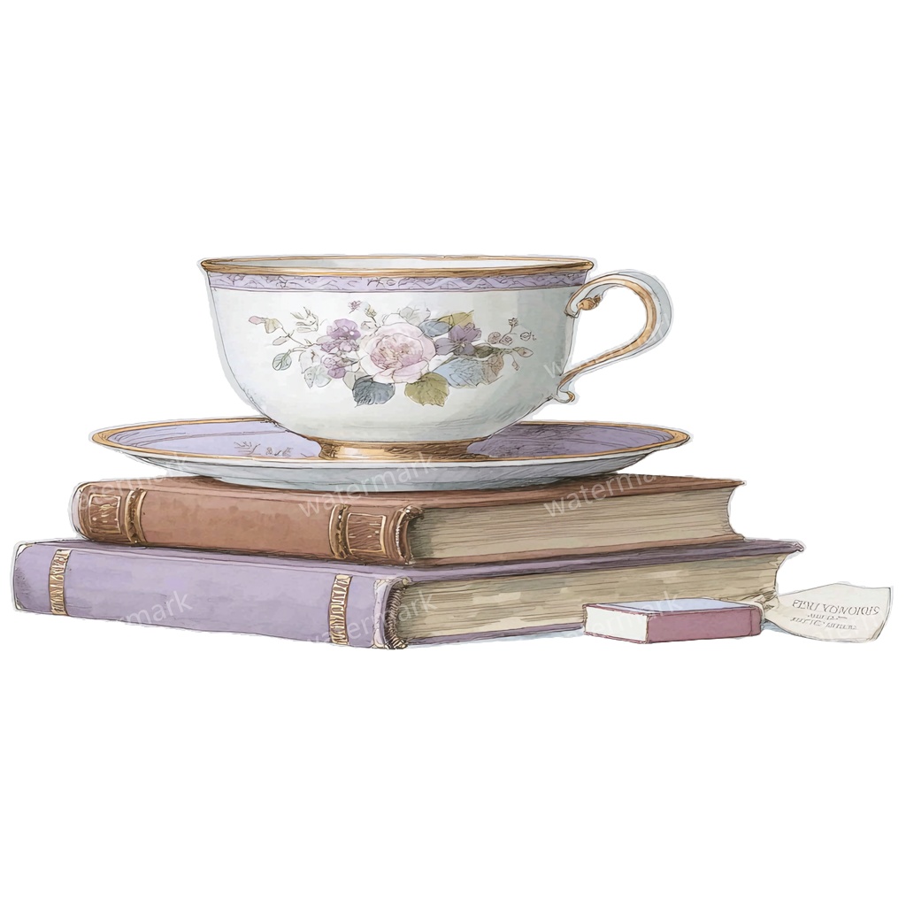 【商用利用可】フラワーブック(水彩花と本)クリップアート20点セット|高解像度・透過PNG|印刷OK|コラージュ・ジャンクジャーナル素材|即ダウンロード