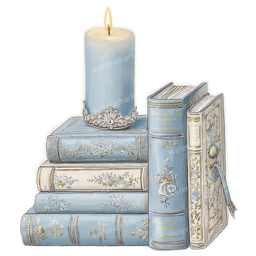 【商用利用可】本(水彩ブック)クリップアート15点セット|高解像度・透過PNG|印刷OK|コラージュ・ジャンクジャーナル素材|即ダウンロード