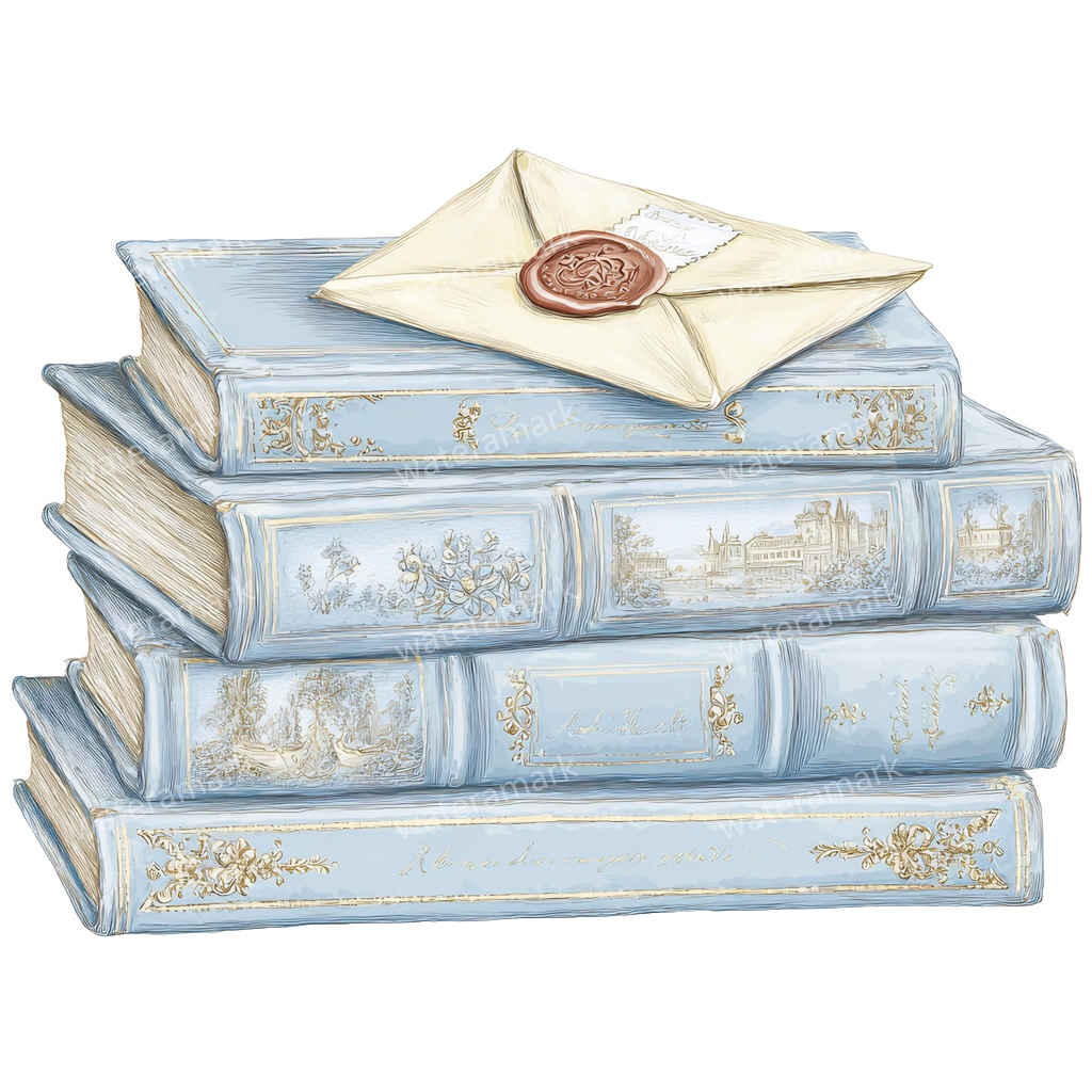 【商用利用可】本(水彩ブック)クリップアート15点セット|高解像度・透過PNG|印刷OK|コラージュ・ジャンクジャーナル素材|即ダウンロード