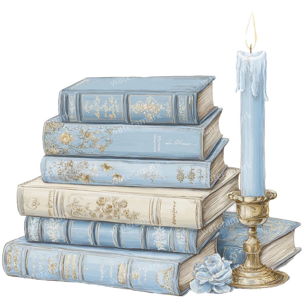 【商用利用可】本(水彩ブック)クリップアート15点セット|高解像度・透過PNG|印刷OK|コラージュ・ジャンクジャーナル素材|即ダウンロード