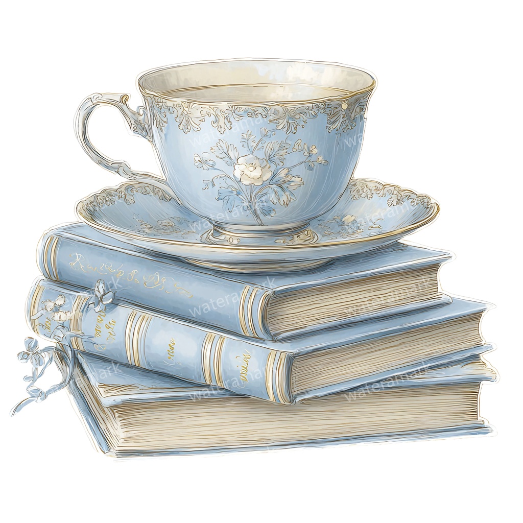 【商用利用可】本(水彩ブック)クリップアート15点セット|高解像度・透過PNG|印刷OK|コラージュ・ジャンクジャーナル素材|即ダウンロード