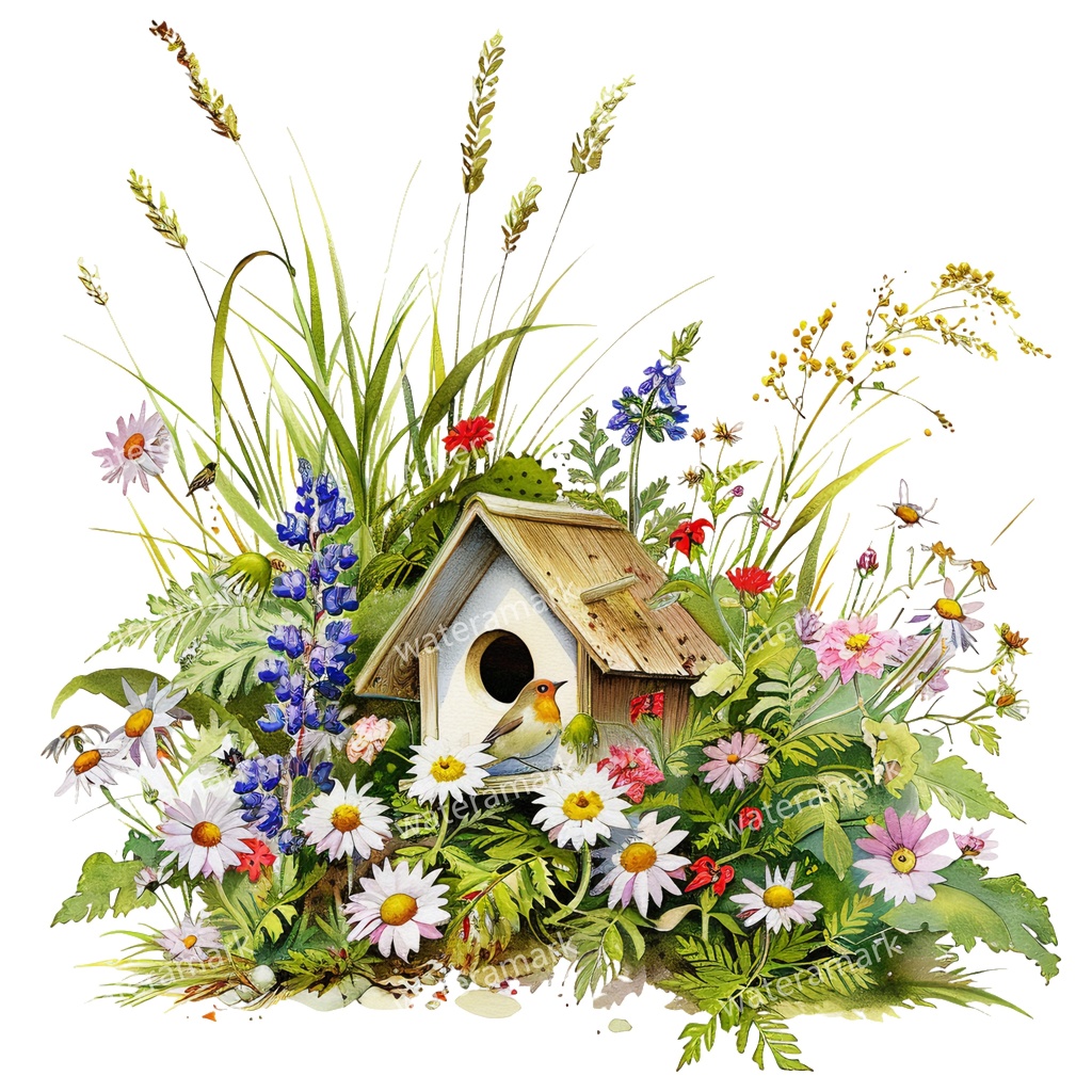 【商用利用可】小鳥(水彩バード)クリップアート15点セット|高解像度・透過PNG|印刷OK|コラージュ・ジャンクジャーナル素材|即ダウンロード