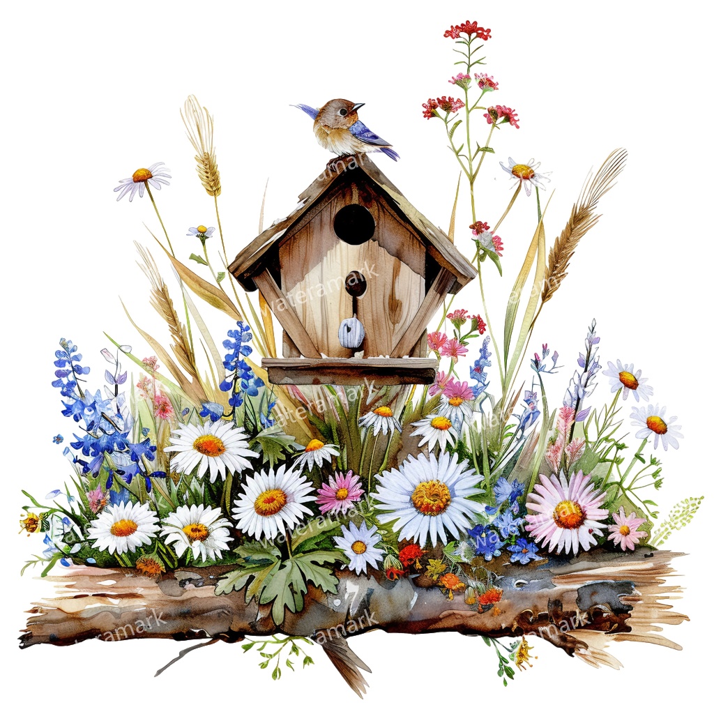 【商用利用可】小鳥(水彩バード)クリップアート15点セット|高解像度・透過PNG|印刷OK|コラージュ・ジャンクジャーナル素材|即ダウンロード