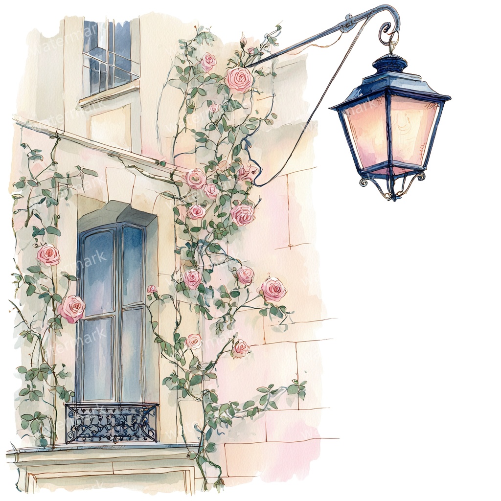 【商用利用可】吊り下げランタン(水彩ランタン)クリップアート20点セット|高解像度・透過PNG|印刷OK|コラージュ・ジャンクジャーナル素材|即ダウンロード