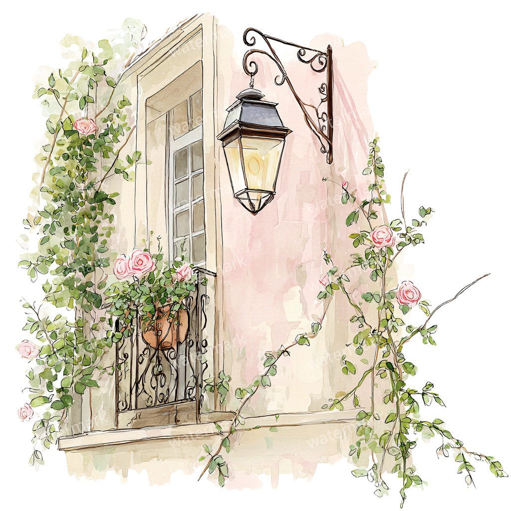 【商用利用可】吊り下げランタン(水彩ランタン)クリップアート20点セット|高解像度・透過PNG|印刷OK|コラージュ・ジャンクジャーナル素材|即ダウンロード