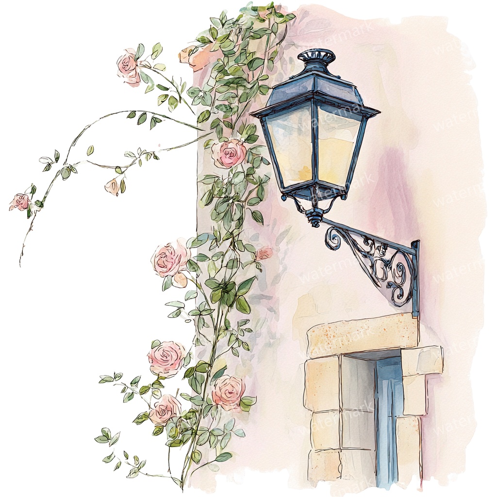 【商用利用可】吊り下げランタン(水彩ランタン)クリップアート20点セット|高解像度・透過PNG|印刷OK|コラージュ・ジャンクジャーナル素材|即ダウンロード