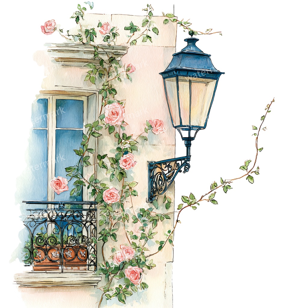 【商用利用可】吊り下げランタン(水彩ランタン)クリップアート20点セット|高解像度・透過PNG|印刷OK|コラージュ・ジャンクジャーナル素材|即ダウンロード