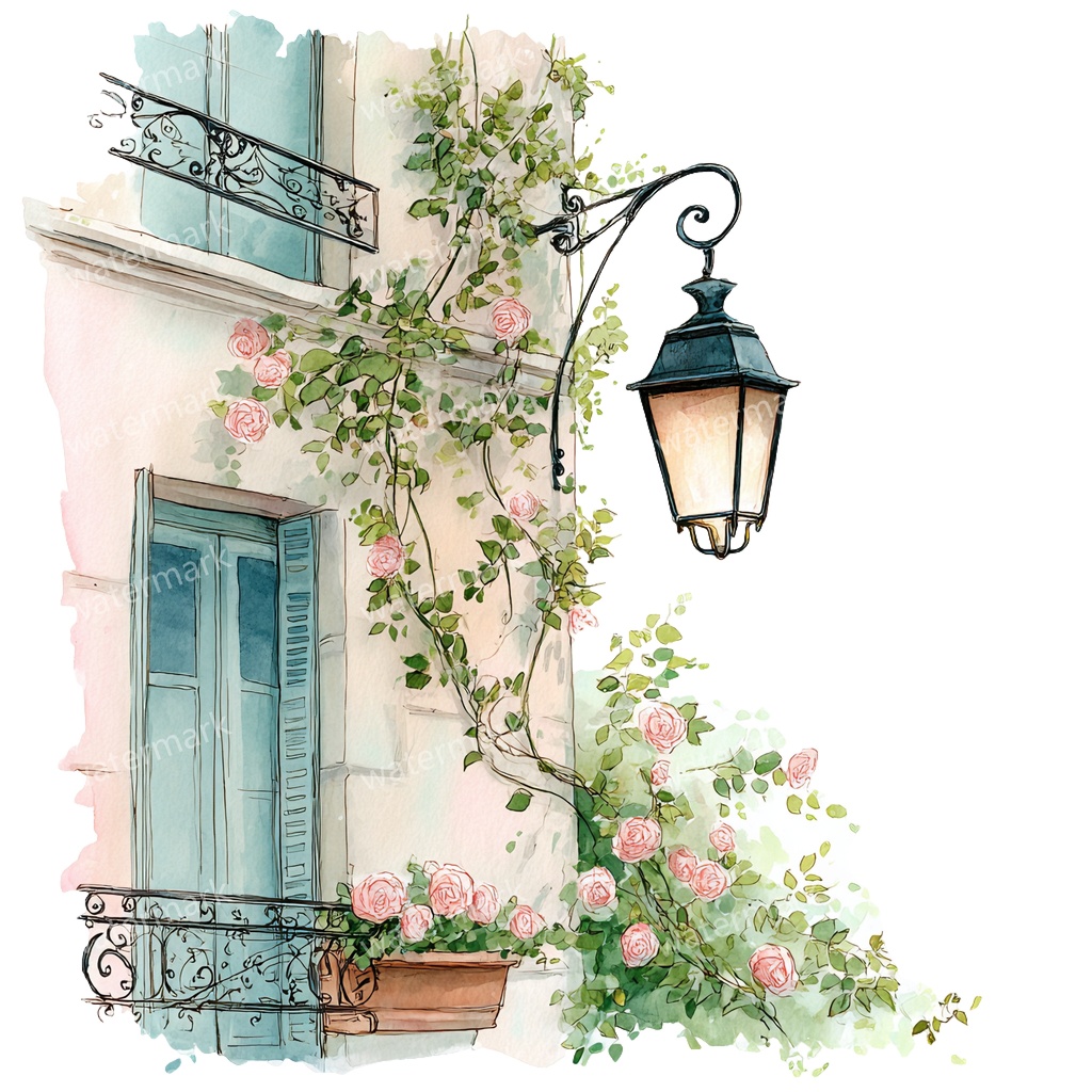 【商用利用可】吊り下げランタン(水彩ランタン)クリップアート20点セット|高解像度・透過PNG|印刷OK|コラージュ・ジャンクジャーナル素材|即ダウンロード