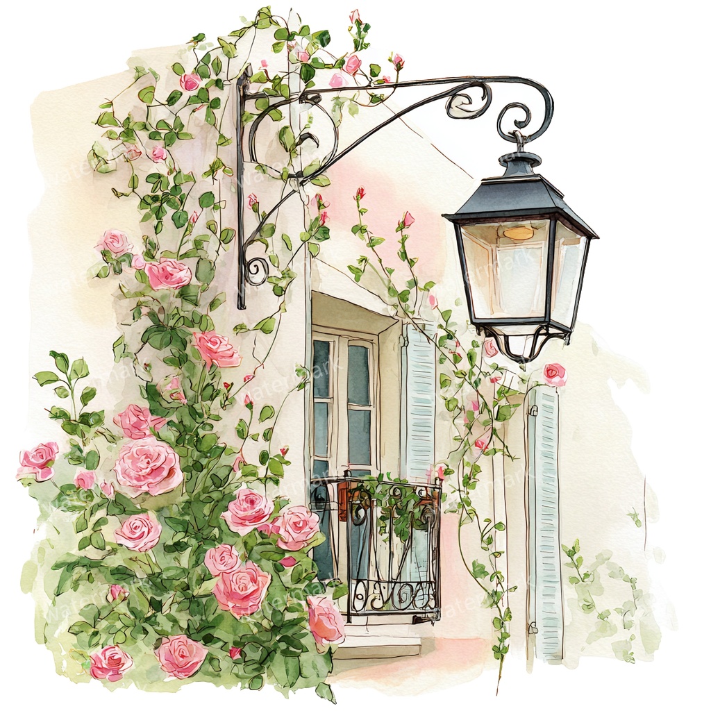 【商用利用可】吊り下げランタン(水彩ランタン)クリップアート20点セット|高解像度・透過PNG|印刷OK|コラージュ・ジャンクジャーナル素材|即ダウンロード