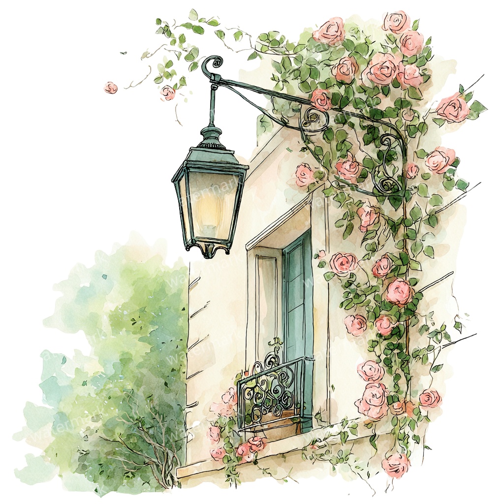 【商用利用可】吊り下げランタン(水彩ランタン)クリップアート20点セット|高解像度・透過PNG|印刷OK|コラージュ・ジャンクジャーナル素材|即ダウンロード