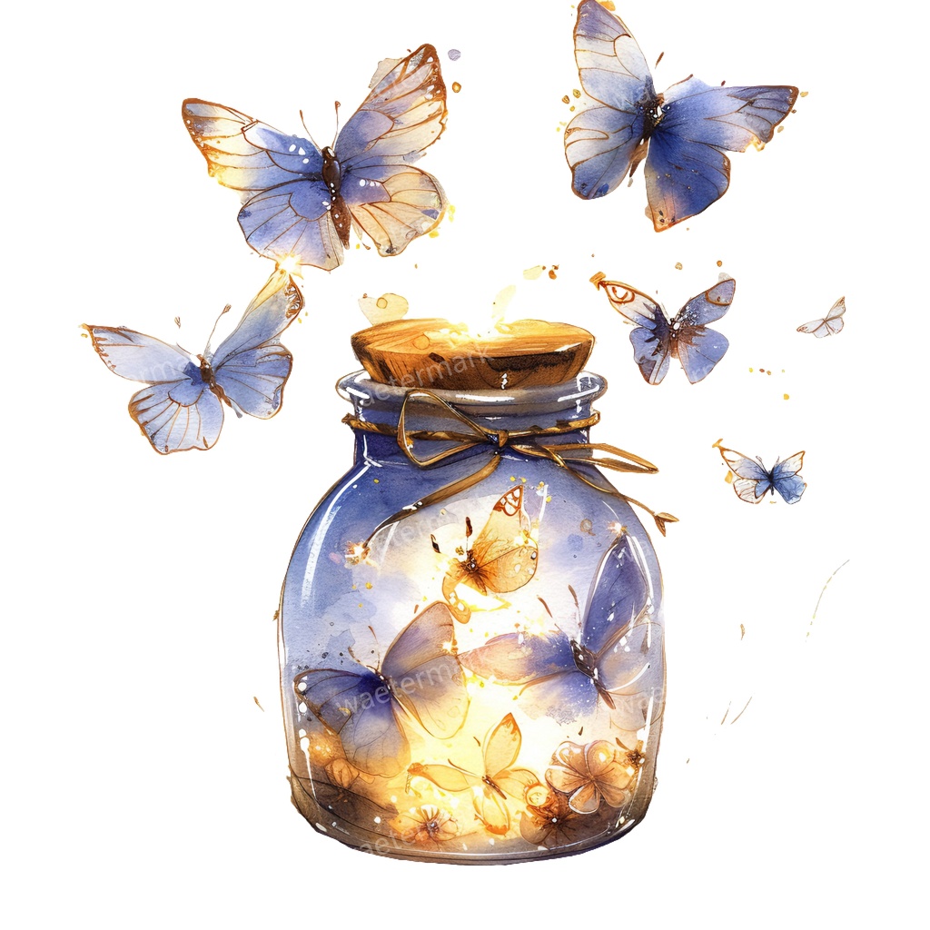 【商用利用可】ガラスボトル(水彩ボトル)クリップアート13点セット|高解像度・透過PNG|印刷OK|コラージュ・ジャンクジャーナル素材|即ダウンロード