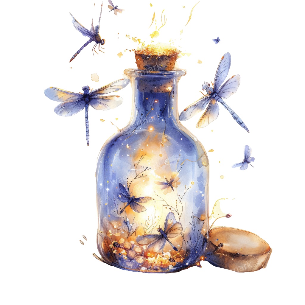 【商用利用可】ガラスボトル(水彩ボトル)クリップアート13点セット|高解像度・透過PNG|印刷OK|コラージュ・ジャンクジャーナル素材|即ダウンロード