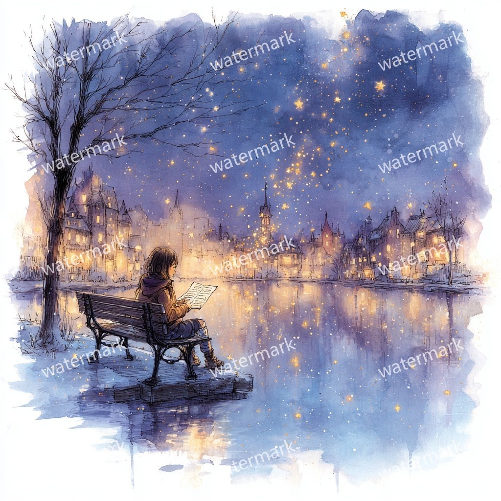 【商用利用可】雪の村(水彩スノービレッジ)クリップアート20点セット|高解像度JPG|印刷OK|コラージュ・ジャンクジャーナル素材|即ダウンロード