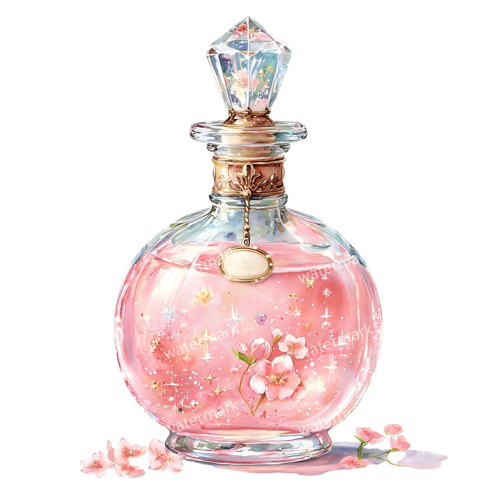 【商用利用可】魔女のポーション(水彩魔法薬)クリップアート19点セット|高解像度・透過PNG|印刷OK|コラージュ・ジャンクジャーナル素材|即ダウンロード