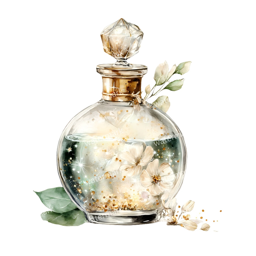 【商用利用可】魔女のポーション(水彩魔法薬)クリップアート19点セット|高解像度・透過PNG|印刷OK|コラージュ・ジャンクジャーナル素材|即ダウンロード