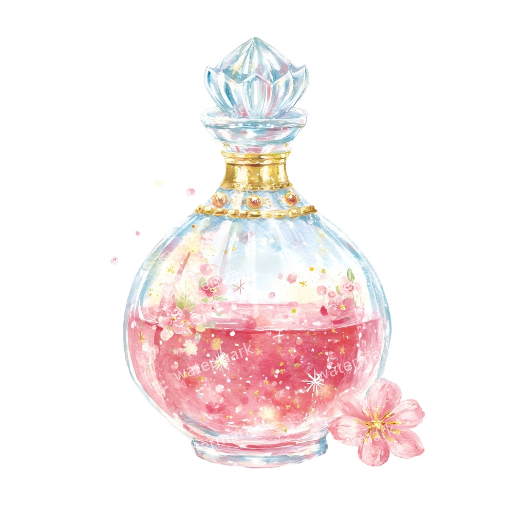 【商用利用可】魔女のポーション(水彩魔法薬)クリップアート19点セット|高解像度・透過PNG|印刷OK|コラージュ・ジャンクジャーナル素材|即ダウンロード