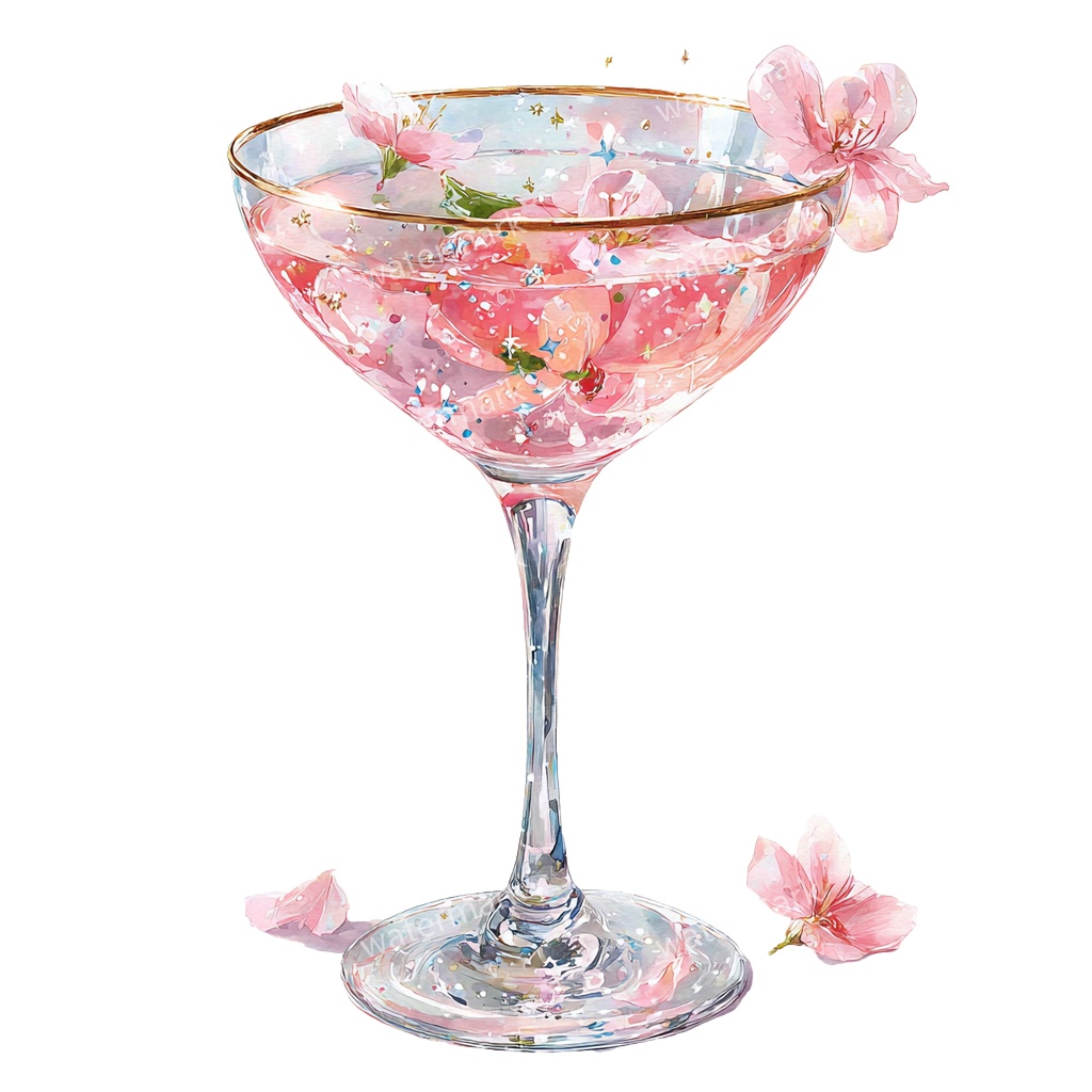 【商用利用可】カクテル(水彩ドリンク)クリップアート20点セット|高解像度・透過PNG|印刷OK|コラージュ・ジャンクジャーナル素材|即ダウンロード