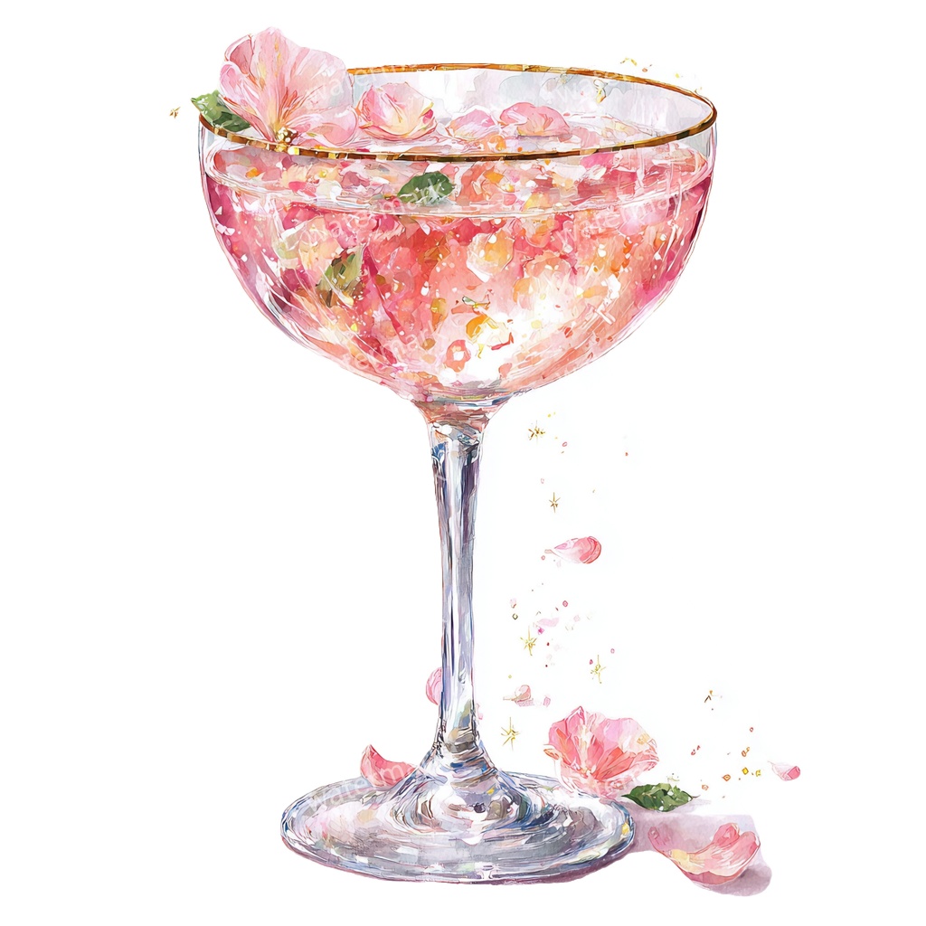 【商用利用可】カクテル(水彩ドリンク)クリップアート20点セット|高解像度・透過PNG|印刷OK|コラージュ・ジャンクジャーナル素材|即ダウンロード