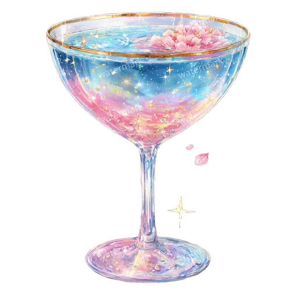 【商用利用可】カクテル(水彩ドリンク)クリップアート20点セット|高解像度・透過PNG|印刷OK|コラージュ・ジャンクジャーナル素材|即ダウンロード