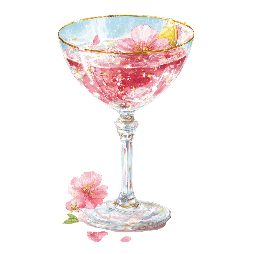 【商用利用可】カクテル(水彩ドリンク)クリップアート20点セット|高解像度・透過PNG|印刷OK|コラージュ・ジャンクジャーナル素材|即ダウンロード