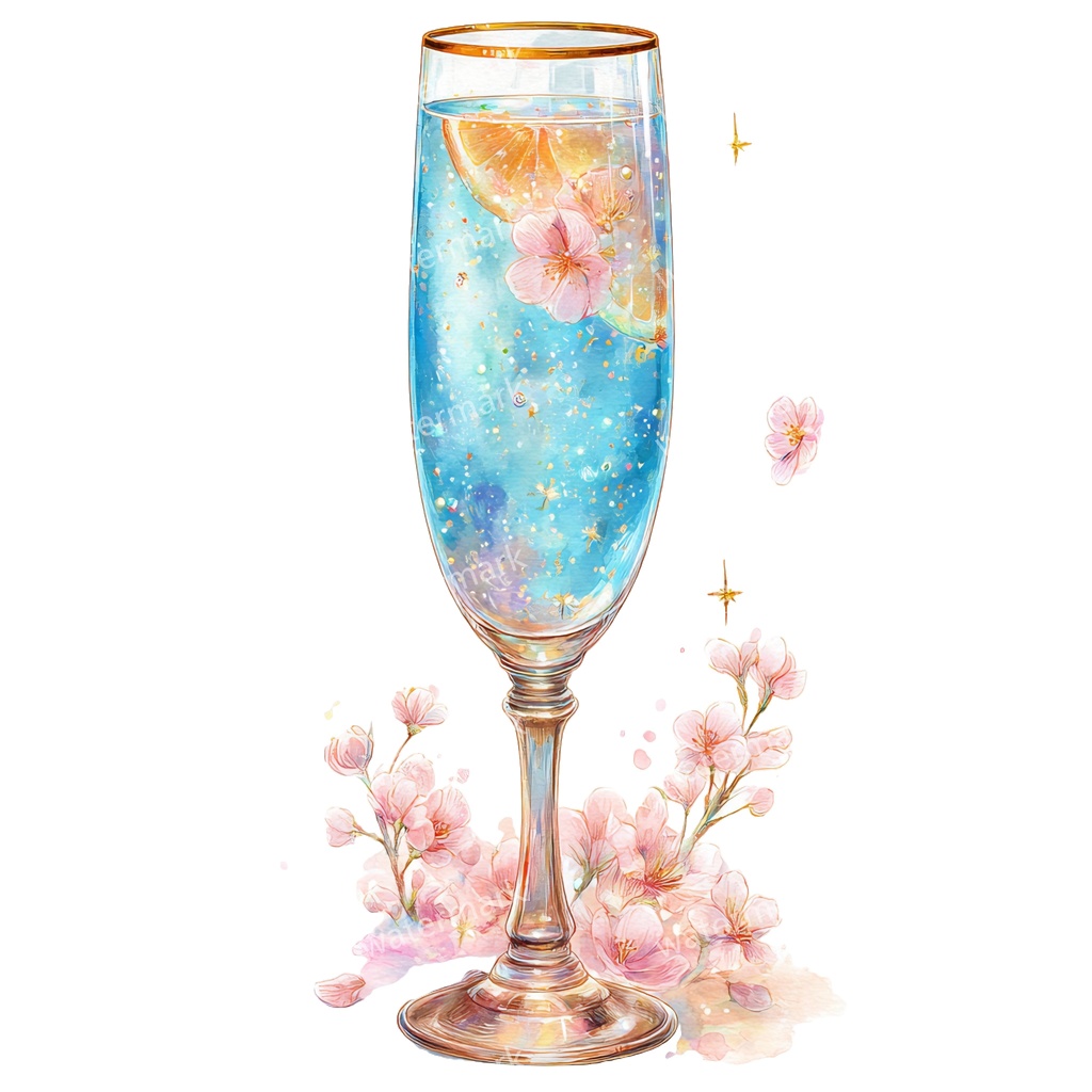 【商用利用可】カクテル(水彩ドリンク)クリップアート20点セット|高解像度・透過PNG|印刷OK|コラージュ・ジャンクジャーナル素材|即ダウンロード