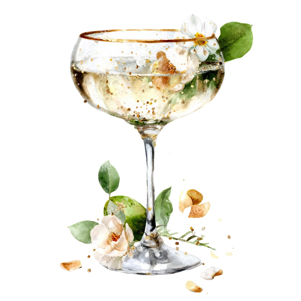 【商用利用可】カクテル(水彩ドリンク)クリップアート20点セット|高解像度・透過PNG|印刷OK|コラージュ・ジャンクジャーナル素材|即ダウンロード