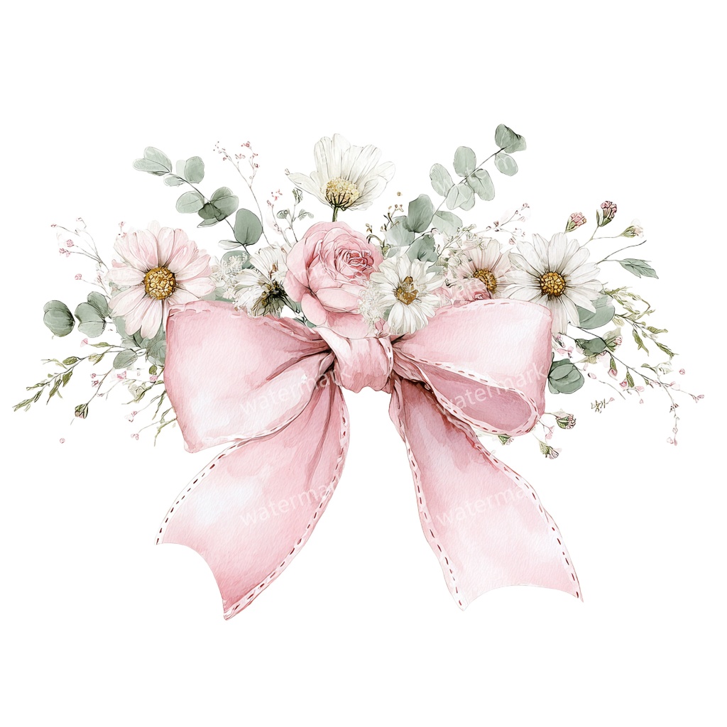 【商用利用可】ピンクコケットリボン(水彩リボンボウ)クリップアート20点セット|高解像度・透過PNG|印刷OK|コラージュ・ジャンクジャーナル素材|即ダウンロード