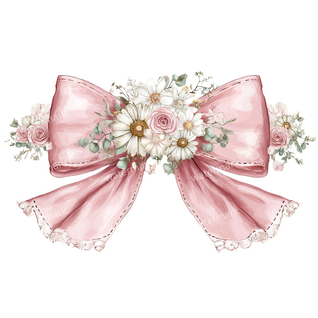 【商用利用可】ピンクコケットリボン(水彩リボンボウ)クリップアート20点セット|高解像度・透過PNG|印刷OK|コラージュ・ジャンクジャーナル素材|即ダウンロード