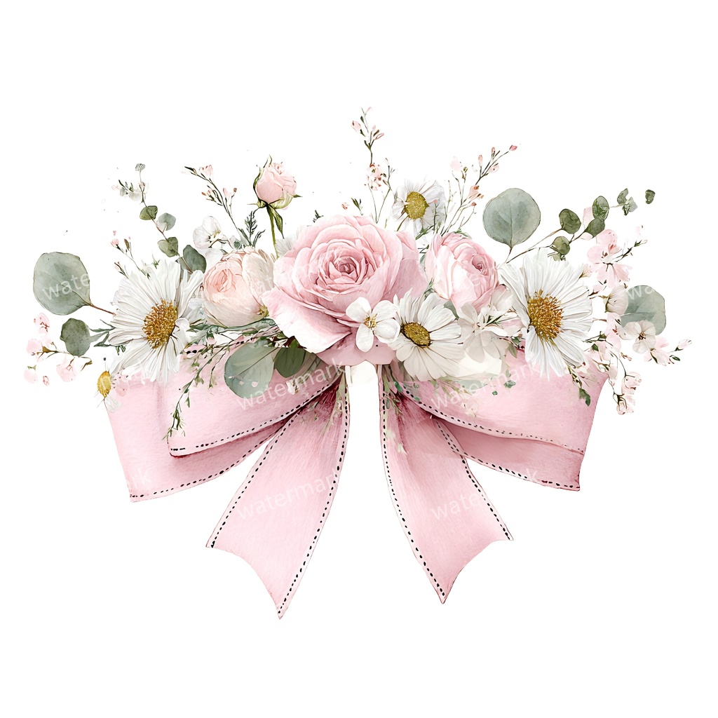 【商用利用可】ピンクコケットリボン(水彩リボンボウ)クリップアート20点セット|高解像度・透過PNG|印刷OK|コラージュ・ジャンクジャーナル素材|即ダウンロード