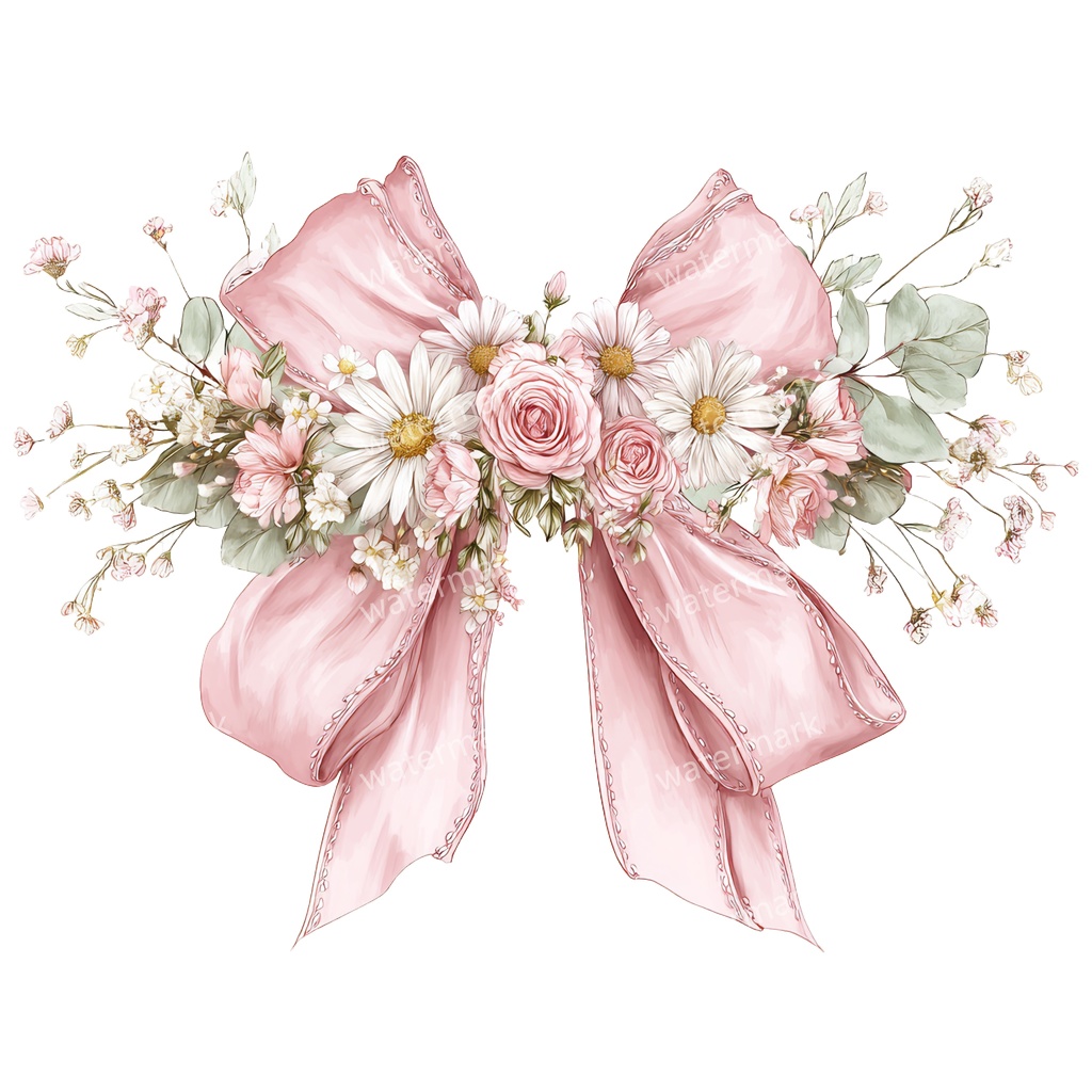 【商用利用可】ピンクコケットリボン(水彩リボンボウ)クリップアート20点セット|高解像度・透過PNG|印刷OK|コラージュ・ジャンクジャーナル素材|即ダウンロード
