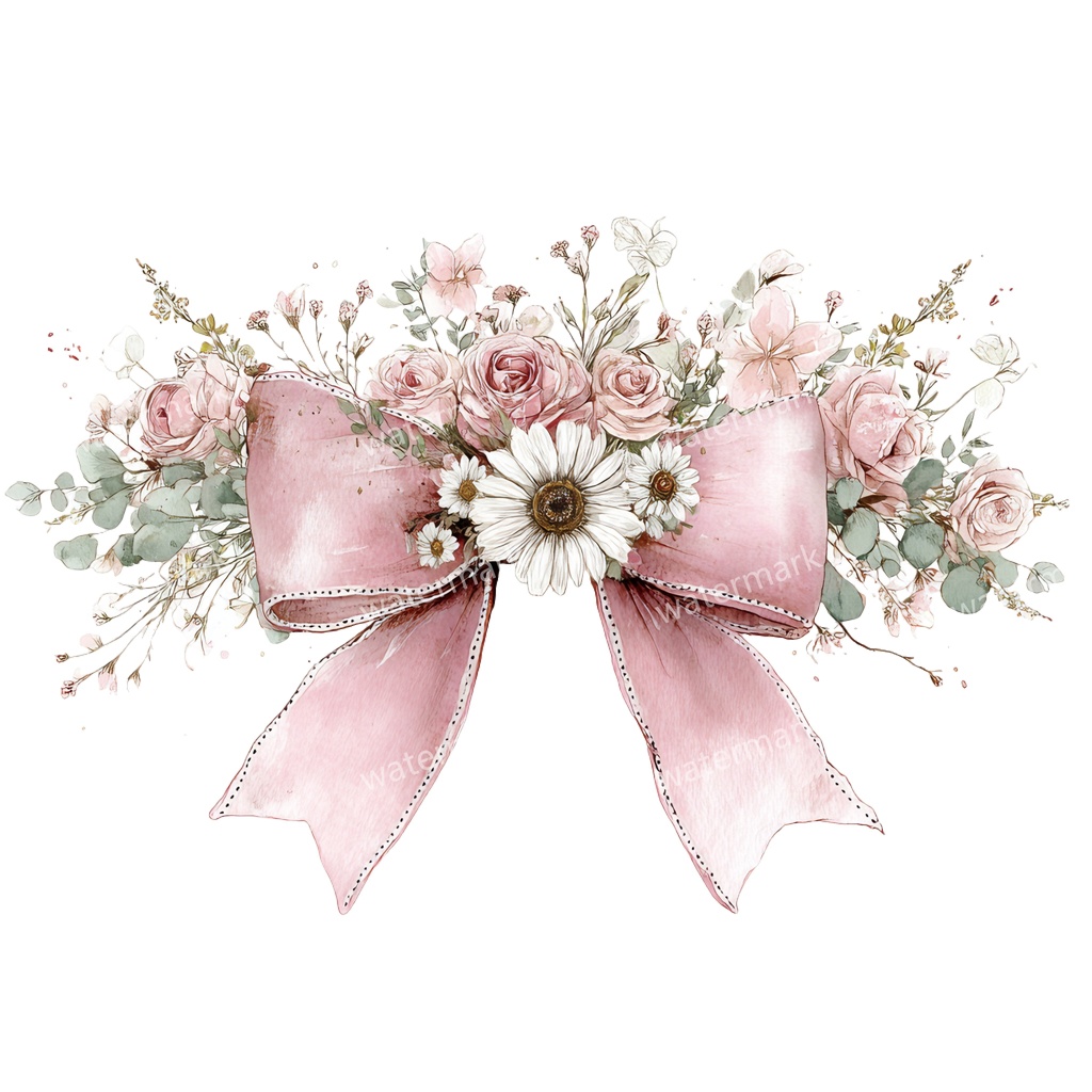【商用利用可】ピンクコケットリボン(水彩リボンボウ)クリップアート20点セット|高解像度・透過PNG|印刷OK|コラージュ・ジャンクジャーナル素材|即ダウンロード