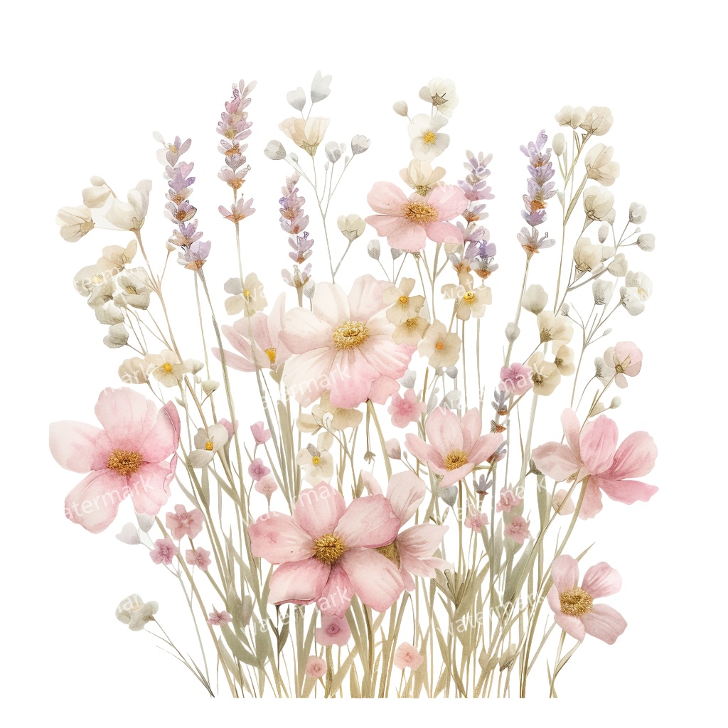 【商用利用可】ピンクフラワーボーダー(水彩花フレーム)クリップアート19点セット|高解像度・透過PNG|印刷OK|コラージュ・ジャンクジャーナル素材|即ダウンロード