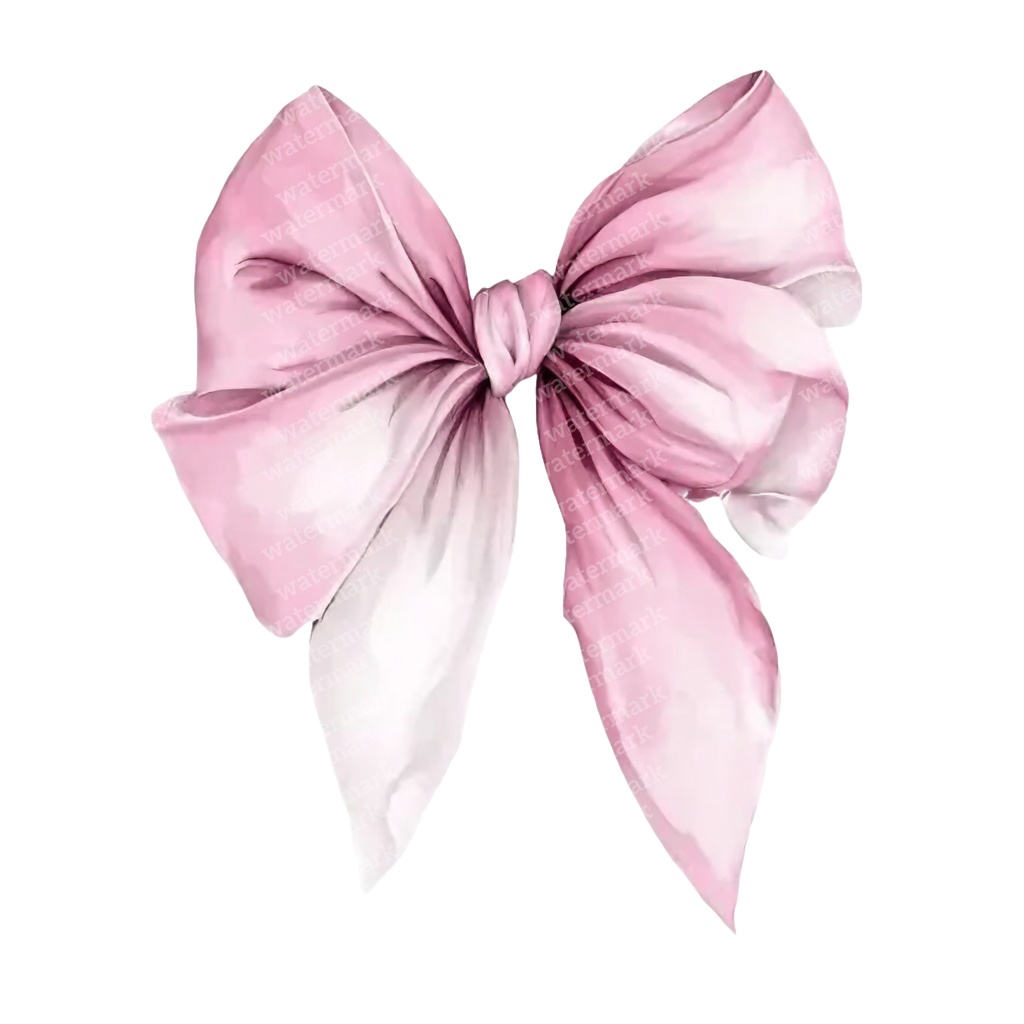 【商用利用可】繊細なピンクリボン(水彩リボンボウ)クリップアート20点セット|高解像度・透過PNG|印刷OK|コラージュ・ジャンクジャーナル素材|即ダウンロード