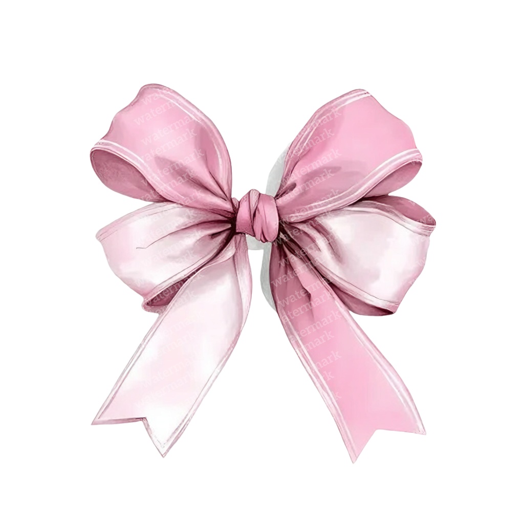 【商用利用可】繊細なピンクリボン(水彩リボンボウ)クリップアート20点セット|高解像度・透過PNG|印刷OK|コラージュ・ジャンクジャーナル素材|即ダウンロード