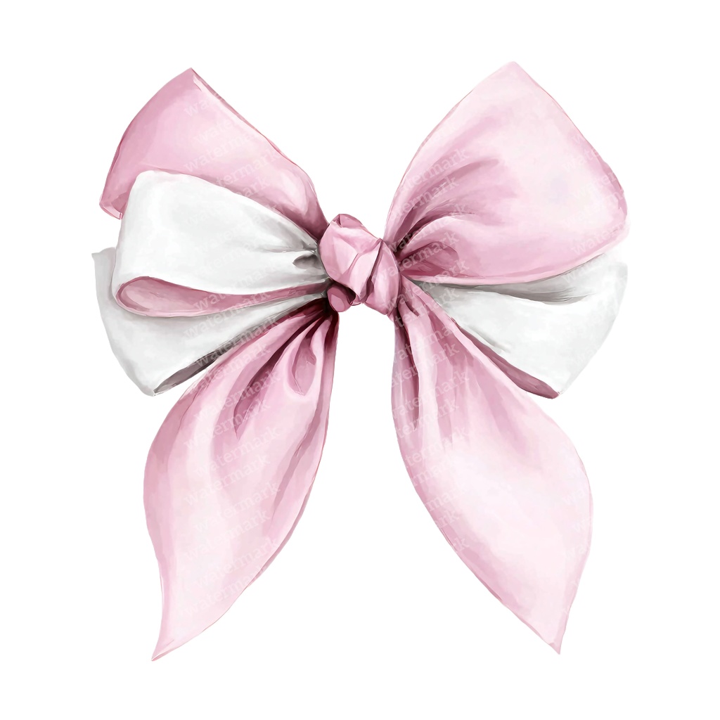 【商用利用可】繊細なピンクリボン(水彩リボンボウ)クリップアート20点セット|高解像度・透過PNG|印刷OK|コラージュ・ジャンクジャーナル素材|即ダウンロード