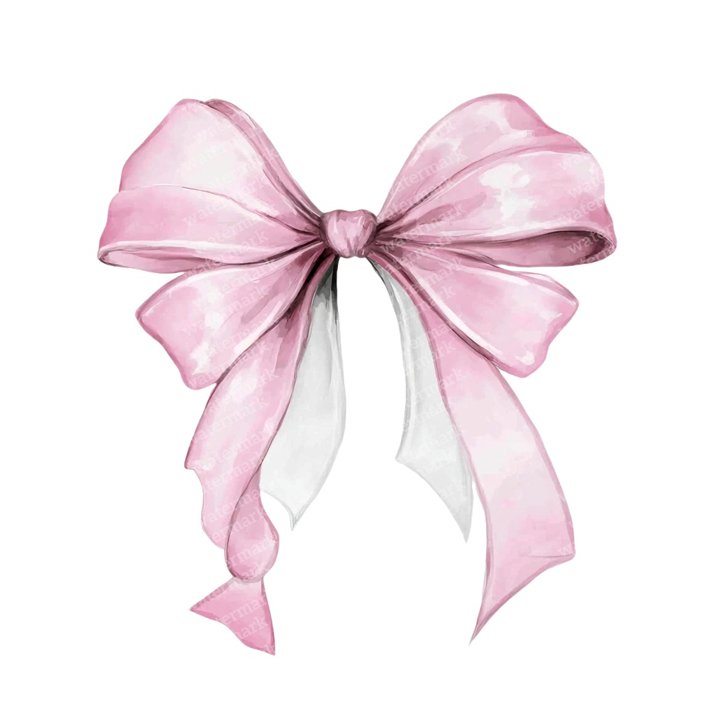 【商用利用可】繊細なピンクリボン(水彩リボンボウ)クリップアート20点セット|高解像度・透過PNG|印刷OK|コラージュ・ジャンクジャーナル素材|即ダウンロード