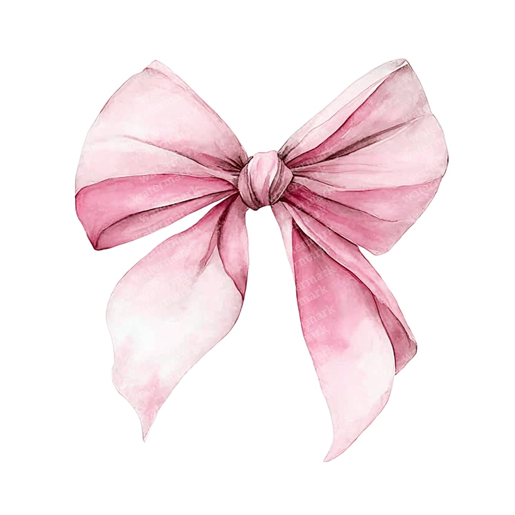 【商用利用可】繊細なピンクリボン(水彩リボンボウ)クリップアート20点セット|高解像度・透過PNG|印刷OK|コラージュ・ジャンクジャーナル素材|即ダウンロード