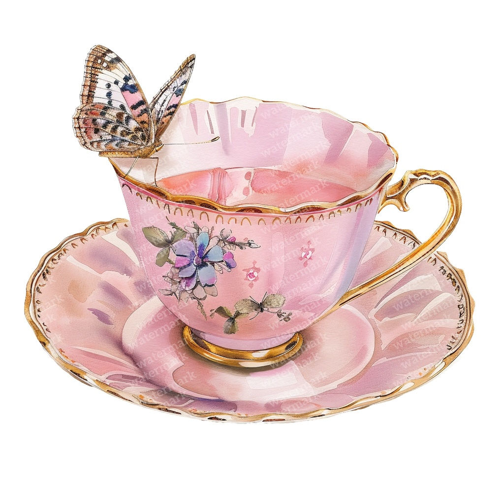 【商用利用可】ロマンティックパステル(水彩クリップアート)素材セット|高解像度・透過PNG|印刷OK|コラージュ・ジャンクジャーナル素材|即ダウンロード