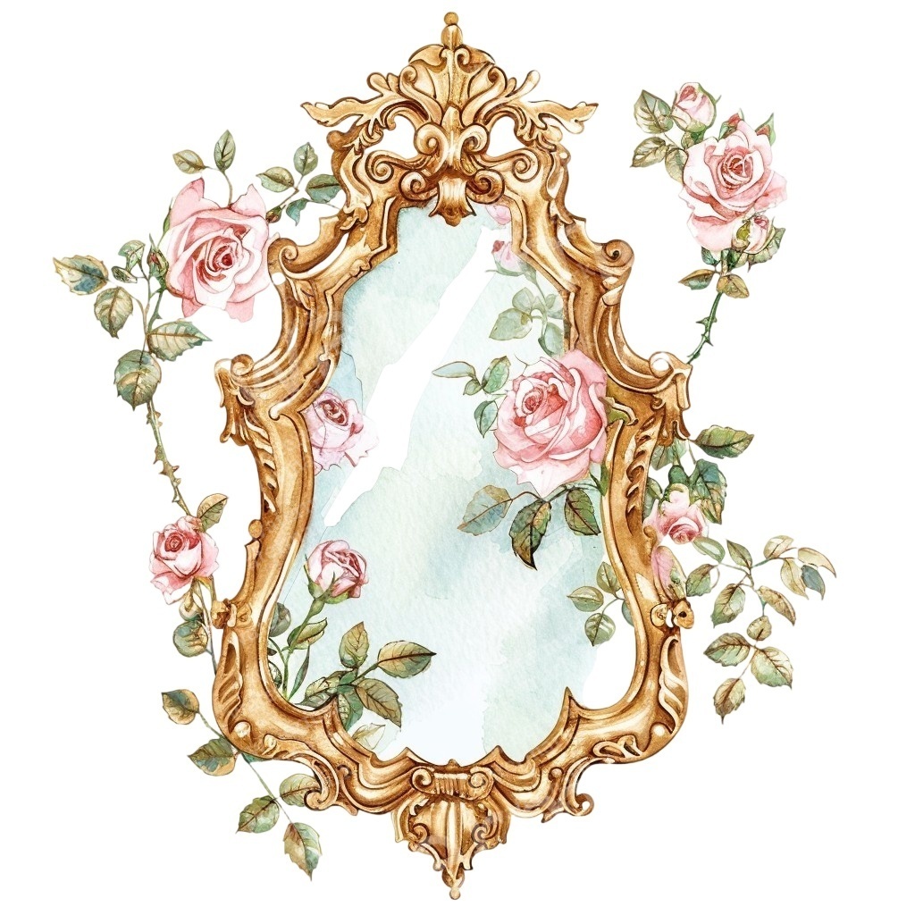 【商用利用可】ロココヴィンテージ(水彩クリップアート)20点セット|高解像度・透過PNG|印刷OK|コラージュ・ジャンクジャーナル素材|即ダウンロード