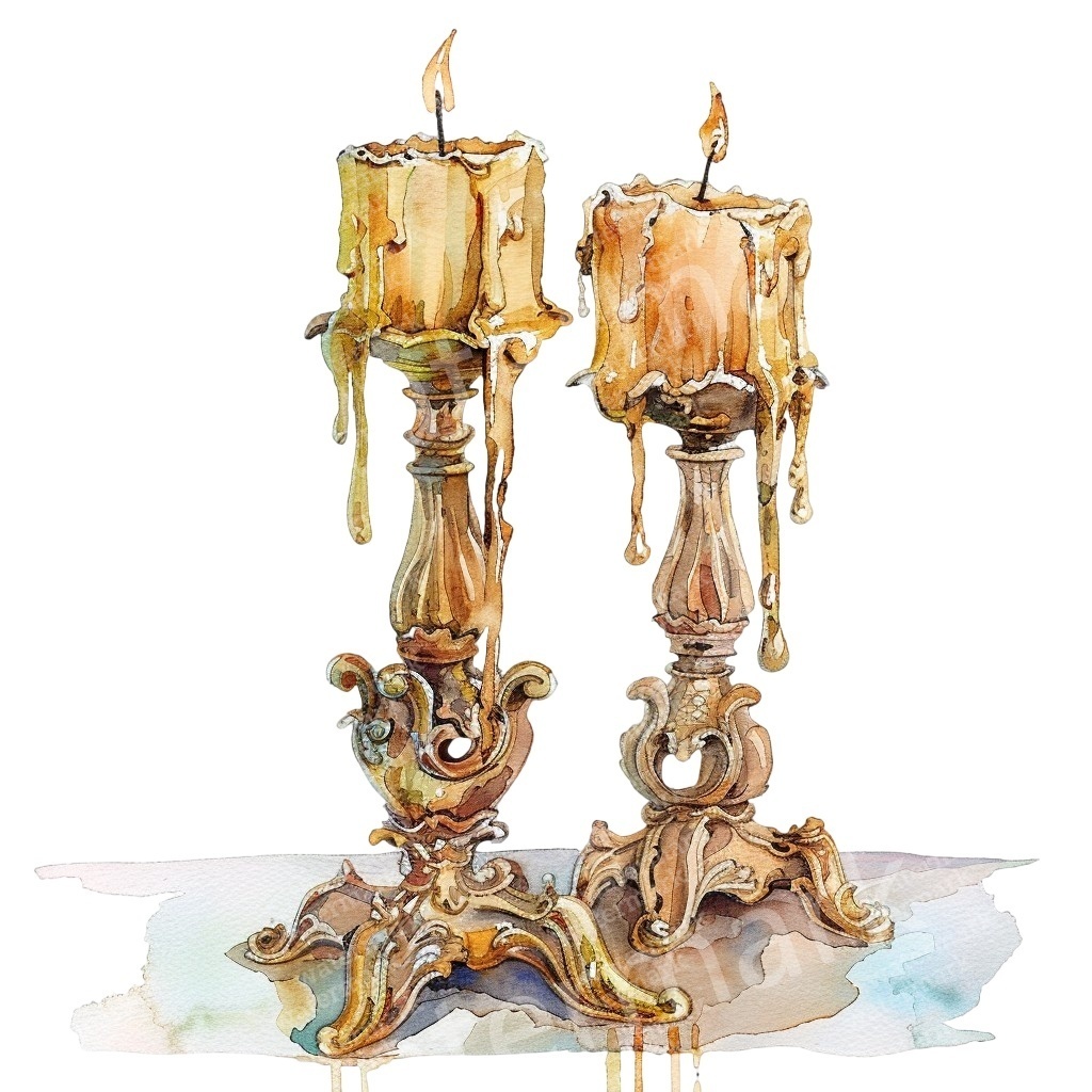 【商用利用可】ロココヴィンテージ(水彩クリップアート)20点セット|高解像度・透過PNG|印刷OK|コラージュ・ジャンクジャーナル素材|即ダウンロード