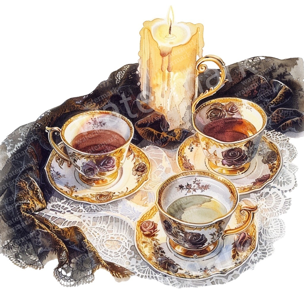 【商用利用可】ロココヴィンテージ(水彩クリップアート)20点セット|高解像度・透過PNG|印刷OK|コラージュ・ジャンクジャーナル素材|即ダウンロード