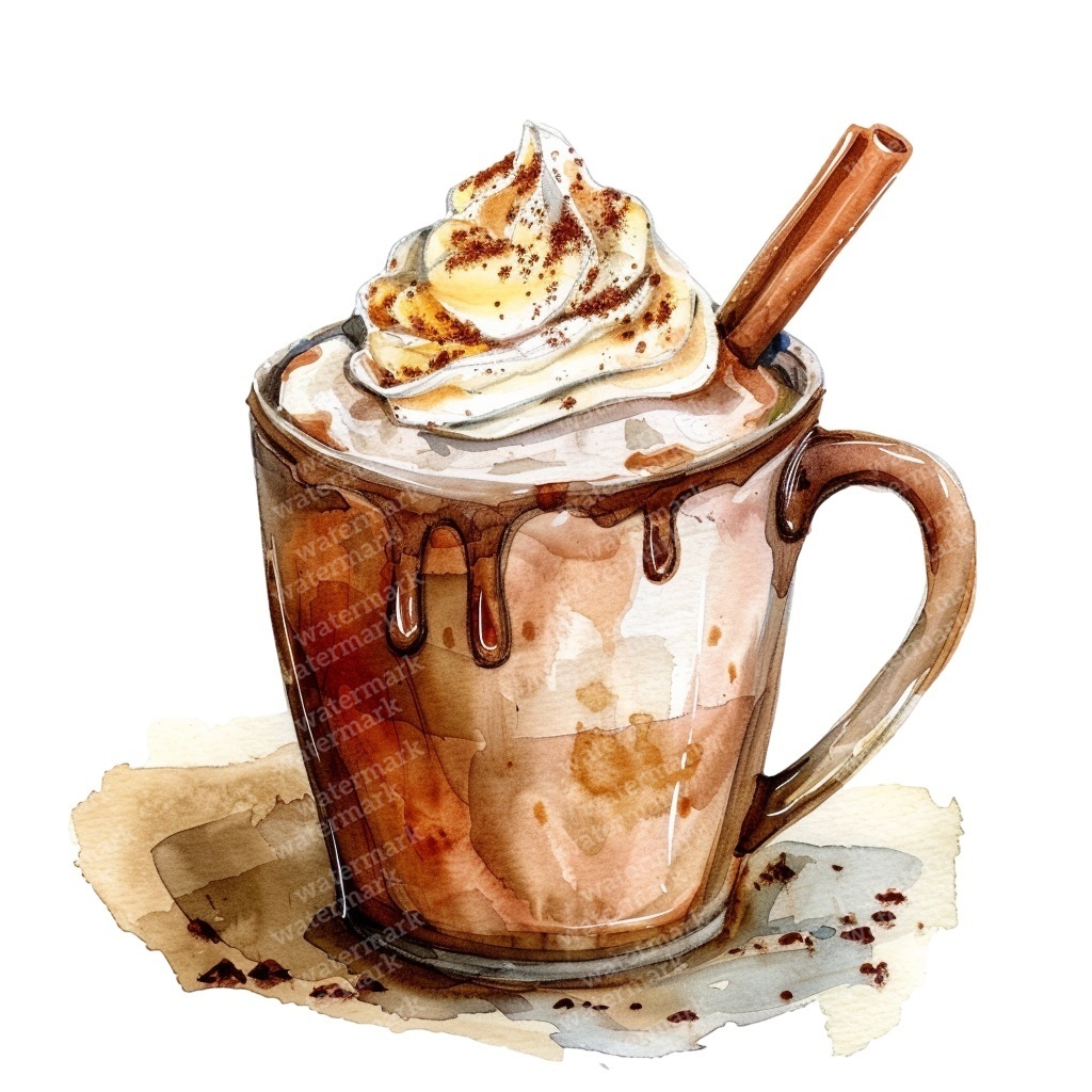 【商用利用可】コージー秋(水彩オータムクリップアート)セット|かぼちゃ・コーヒー・ブランケット・収穫イラスト|高解像度・透過PNG|ジャンクジャーナル・コラージュ素材|即ダウンロード