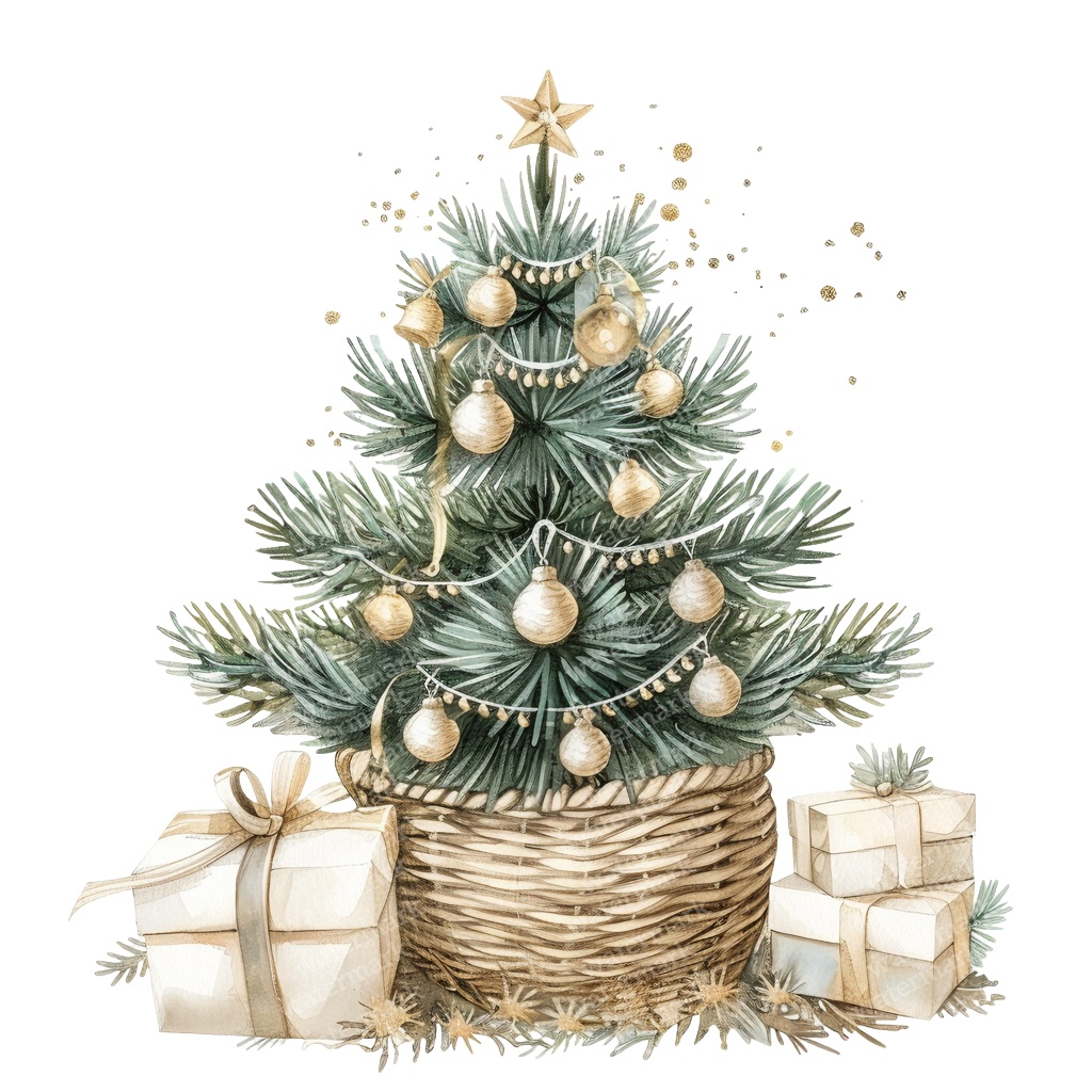 【商用利用可】クリスマスツリー(水彩ツリー)クリップアート20点セット|高解像度・透過PNG|印刷OK|コラージュ・ジャンクジャーナル素材|即ダウンロード