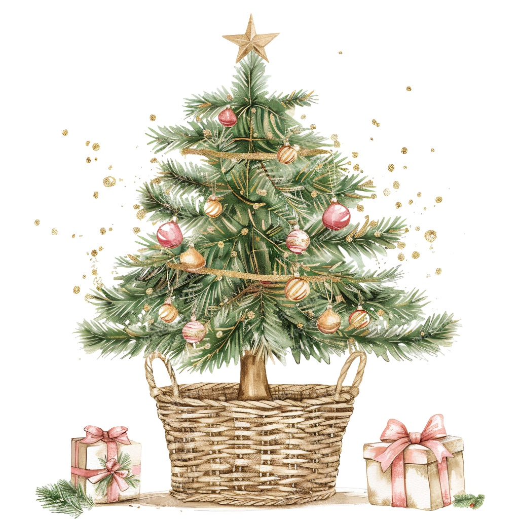 【商用利用可】クリスマスツリー(水彩ツリー)クリップアート20点セット|高解像度・透過PNG|印刷OK|コラージュ・ジャンクジャーナル素材|即ダウンロード