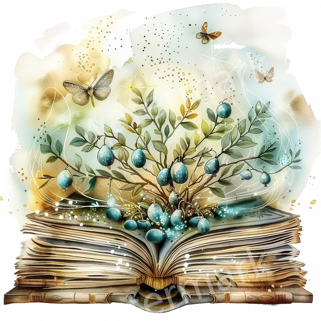 【商用利用可】魔法の本(水彩ファンタジーブック)クリップアート20点セット|高解像度・透過PNG|ファンタジー・コラージュ・ジャンクジャーナル素材|即ダウンロード